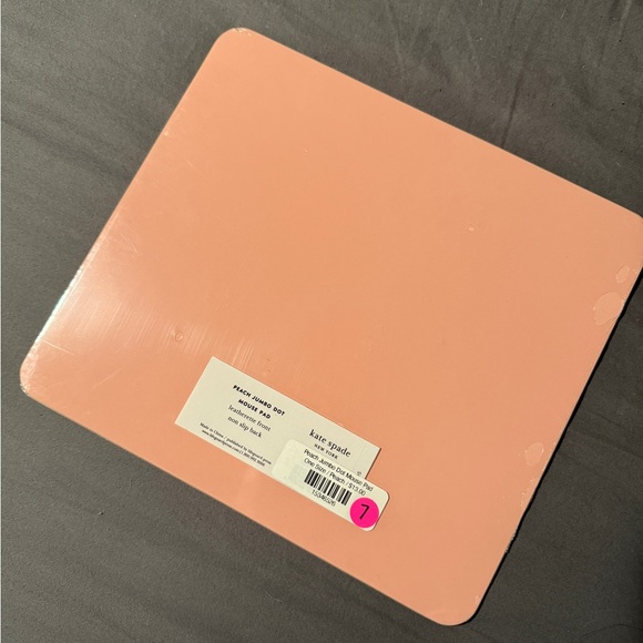 Kate Spade Peach Jumbo Dot Mouse Pad - Picture 2 of 2